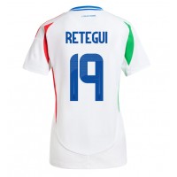 Maglia Calcio Italia Mateo Retegui #19 Seconda Divisa Donna Europei 2024 Manica Corta